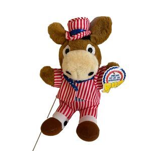 Proud to be An American Vintage Democratic Donkey Plush Stuffed Toy